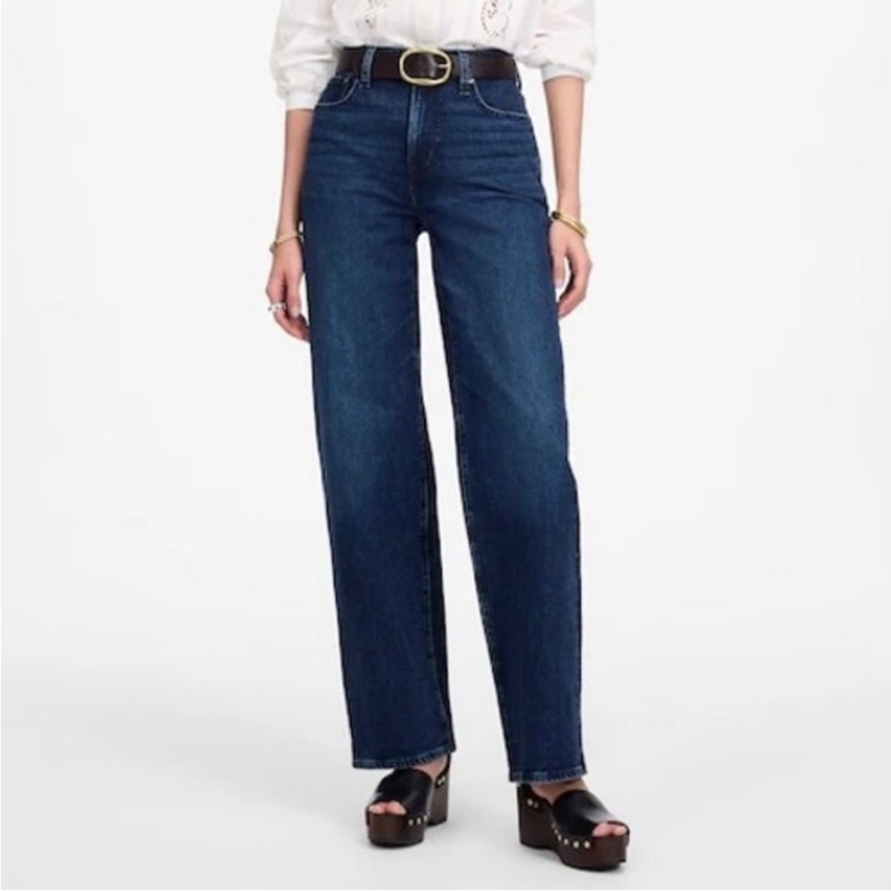 Madewell The Perfect Vintage Wide-Leg Jean in Nighthawk Wash